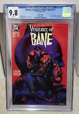 Buy Batman: Vengeance Of Bane #1 (1993) CGC 9.8 - 2nd Printing 1st Bane DC Key • 158.02£