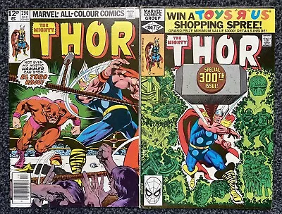 Buy Thor #300 & 290 - Marvel Comics  - 1980 • 12£