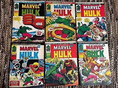 Buy Mighty World Of Marvel/Hulk #119-121 + 123-125 (1975)  6 X Marvel UK Comics. Ex • 7.99£