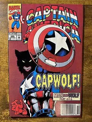 Buy Captain America 405 Newsstand 1st Appearance Of Capwolf Marvel Comics 1992 • 14.19£