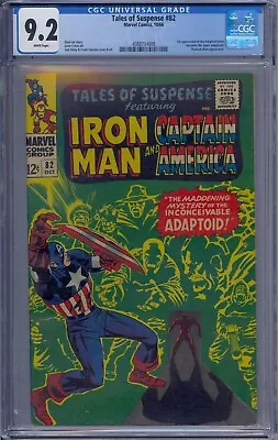 Buy Tales Of Suspense #82 Cgc 9.2 Iron Man Captain America 1st Adaptoid Titanium Man • 300.80£