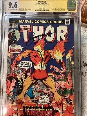 Buy Thor #225 Cgc 9.6  White Pages   1st Appearance Firelord Sig Series 1974 • 1,982.47£