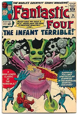 Buy Fantastic Four (Marvel 1964) #24 * 1st Appearance Of Infant Terrible *  🔥 • 113.15£