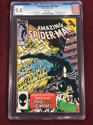 Buy Amazing Spider-man 268 Cgc 9.4  1985 Tom Defalco John Byrne • 39.97£