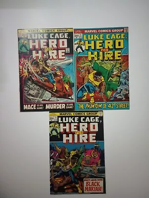 Buy Luke Cage Hero For Hire Lot 3-5 (Marvel 1972) • 38.71£