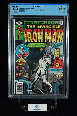 Buy Iron Man #125 ~ CBCS 7.5 ~ Ed Koch Cameo ~ John Romita Jr Art ~  Marvel (1979) • 31.66£