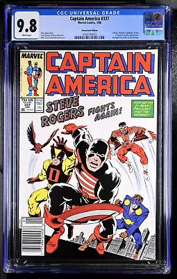 Buy 🔥 Captain America #337 ~ Cgc 9.8 Wp ~ Only 9.8 Newsstand Ever ~ Top Pop 💎 Read • 634.76£