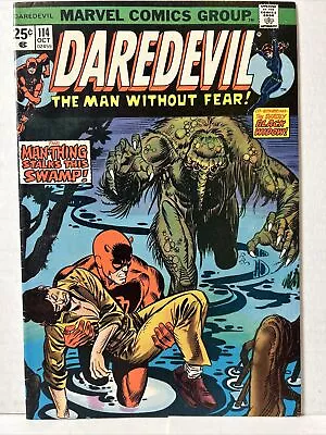 Buy Daredevil #114 - 1st Full Death-Stalker - Man-Thing - Black Widow - 1974 *Fine+* • 16.08£