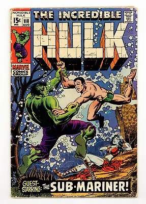 Buy Incredible Hulk #118 VG- 3.5 1969 • 26.37£