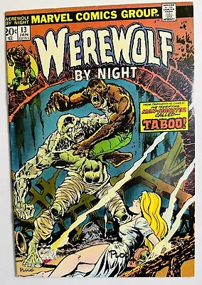 Buy WEREWOLF BY NIGHT #13  Mike Ploog Art Marvel Comics 1974 EXCELLENT CONDITION! • 34.82£