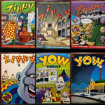 Buy LOT Of 6 Bill Griffith Zippy Quarterly 3 4 7 Yow 1 2 Underground Comix OOP 👀 • 19.75£