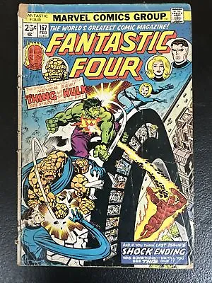 Buy Fantastic Four Marvel Comics Group #167 February 1976 Marvel Comics Rare • 7.90£