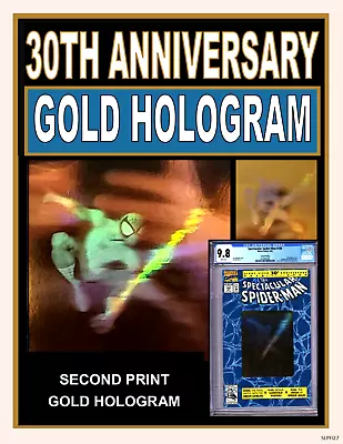Buy Spectacular Spider-man #189 - Cgc 9.8 Wp - De - Gold Hologram 30th Anniversary! • 1,170.10£