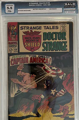 Buy Strange Tales 159 HALO 5.5 1st Val Classic Cover, 1st Cameo Jacob Fury • 99.94£