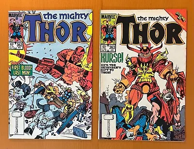Buy Thor #362 & 363 (Marvel 1985) 2 X FN+/- Comics • 14.50£