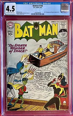 Buy Batman #140 (1961) Batwoman Joker & Superman Appearance CGC 4.5 • 149.95£
