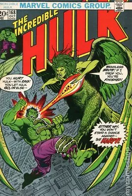 Buy Incredible Hulk #168 VG- 3.5 1973 Stock Image • 13.26£