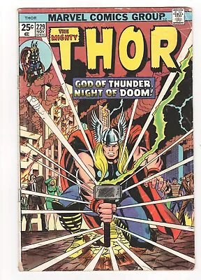 Buy Thor #229 Marvel Comics 1974 VG • 47.44£