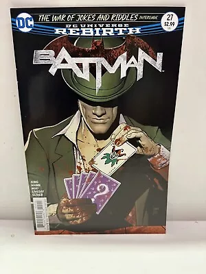 Buy Batman #27 By Tom King Clay Mann Joker Riddler DCU Rebirth Variant  2017 • 4.74£