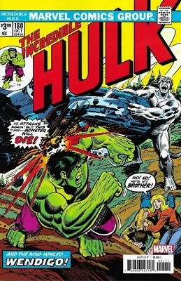 Buy The Incredible Hulk #180 (RARE Facsimile Edition, Marvel Comics) • 12.99£