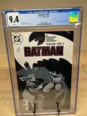 Buy BATMAN #407 CGC 9.4 White Pages | FRANK MILLER Year One Part Four | DC Comics • 39.96£