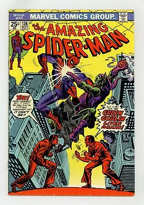 Buy Amazing Spider-Man #136 VG- 3.5 1974 1st App. Harry Osborn As Green Goblin • 34.70£