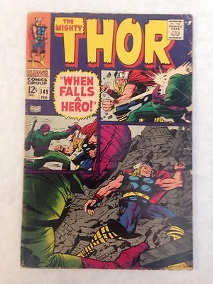 Buy Thor #149 Origin Inhumans Blackbolt 2nd Wrecker Marvel Movie Comic Key VG+ • 14.41£