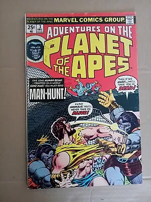 Buy Adventures On The Planet Of The Apes No 3. Movie Adaptation. 1975 Marvel Comic F • 12.99£