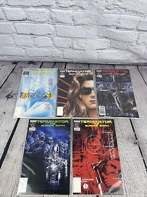 Buy Terminator The Burning Earth #1,2,3,4,5 NOW Comics Set 1st Alex Ross Art VG+ • 27.59£