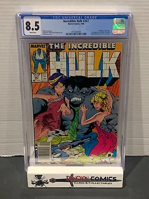 Buy Incredible Hulk # 347 CGC 8.5 Newsstand 1st Hulk As Joe Fixit Marvel 1988 [GC29] • 47.96£