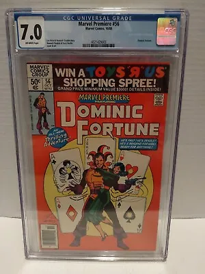 Buy Marvel Premiere #56 CGC 7.0  Marvel Comics  1980  Dominic Fortune Howard Chaykin • 38.86£