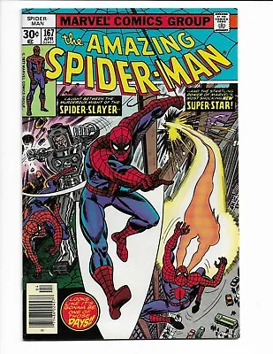 Buy Amazing Spider-man 167 - Vf- 7.5 - 1st Will O' The Wisp - Harry Osborn (1977) • 17.79£