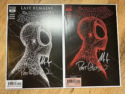 Buy Amazing Spider-Man #55 (2021) 1st & 2nd Print Set, Signed By Gleason & Spencer! • 150£