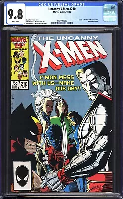 Buy Uncanny X-men #210 CGC 9.8 NM/MT WP 1st Cameo APP Marauders! Marvel 1986 • 135.12£