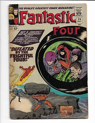Buy Fantastic Four 38 - Vg- 3.5 - Sandman - Medusa - Wizard - Reed Richards (1965) • 43.47£