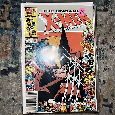 Buy UNCANNY X-MEN #211 VF+ Marvel Comics 1986 1st Appearance THE MARAUDERS Newsstand • 15.77£