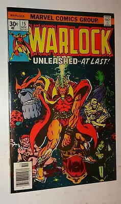 Buy Warlock #15 Starlin Classic  Thanos Nm 9.4 1975 Gamora Pip • 61£