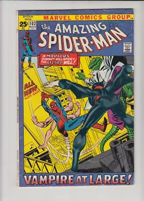 Buy Amazing Spider-man #102 Vg+ *origin Of Morbius!! • 28.15£