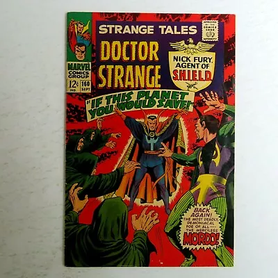 Buy Strange Tales 160 (1968) Dr Strange Captain America Nick Fury Marvel Comics OT • 27.71£