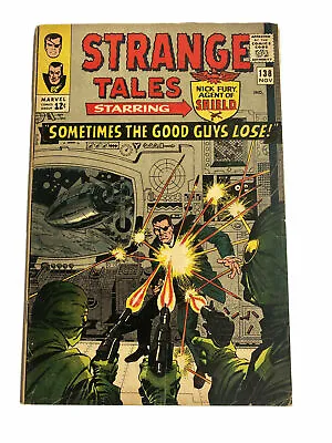 Buy Strange Tales #138, FN- 5.5, 1st Eternity; Thor Love And Thunder; Dr. Strange • 51.25£