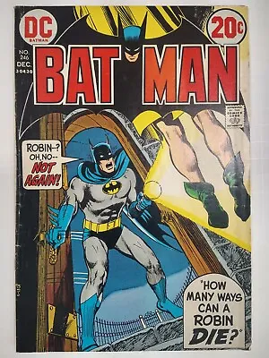 Buy DC Comics Batman #246 Controversial Neal Adams Handing Robin Cover VF- 7.5 • 40.08£