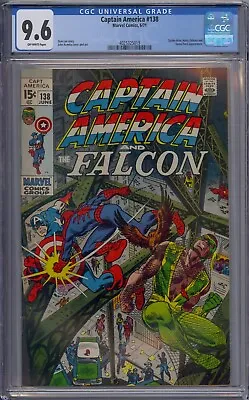 Buy Captain America #138 Cgc 9.6 Falcon Spider-man Harry Osborn Stone Face • 553.42£