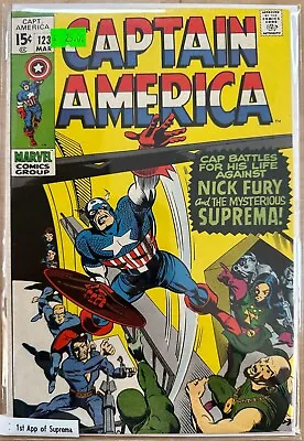 Buy Marvel Comics - Captain America No.123 - 1970 • 20.11£