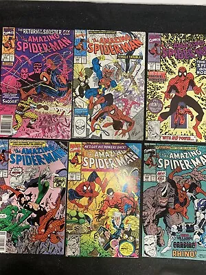 Buy Amazing Spider-Man #335,340,341,342,343,344 Marvel 1990 1st App Femme Fatales VF • 64.05£