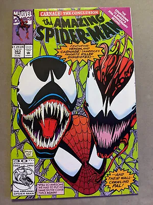 Buy The Amazing Spiderman #363, Marvel Comics, 3rd Carnage, 1992, FREE UK POSTAGE • 27.99£