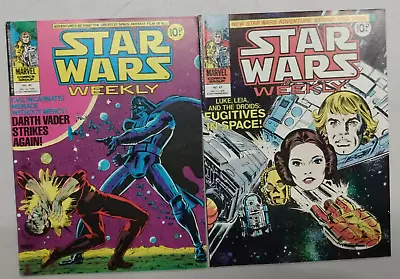 Buy Star Wars Weekly #46 #47 UK 1978 Comic Magazines • 31.53£