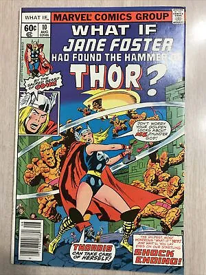 Buy What If 10 Jane Foster Becomes Thor? Vf+ White Pages First Thordis  Hot Marvel • 55.77£