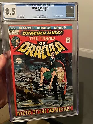 Buy TOMB OF DRACULA #1 CGC 8.5 KEY Neal Adams Cover 1st Dracula WP Classic Cover MCU • 390.08£