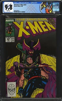 Buy Uncanny X-men #257 CGC 9.8 NM/MT WP Jim Lee Art! Custom Wolverine Label 1990 • 101.71£