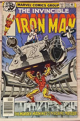 Buy Marvel Comics The Invincible Iron Man #116 VF 1978 Madam Masque • 5.95£